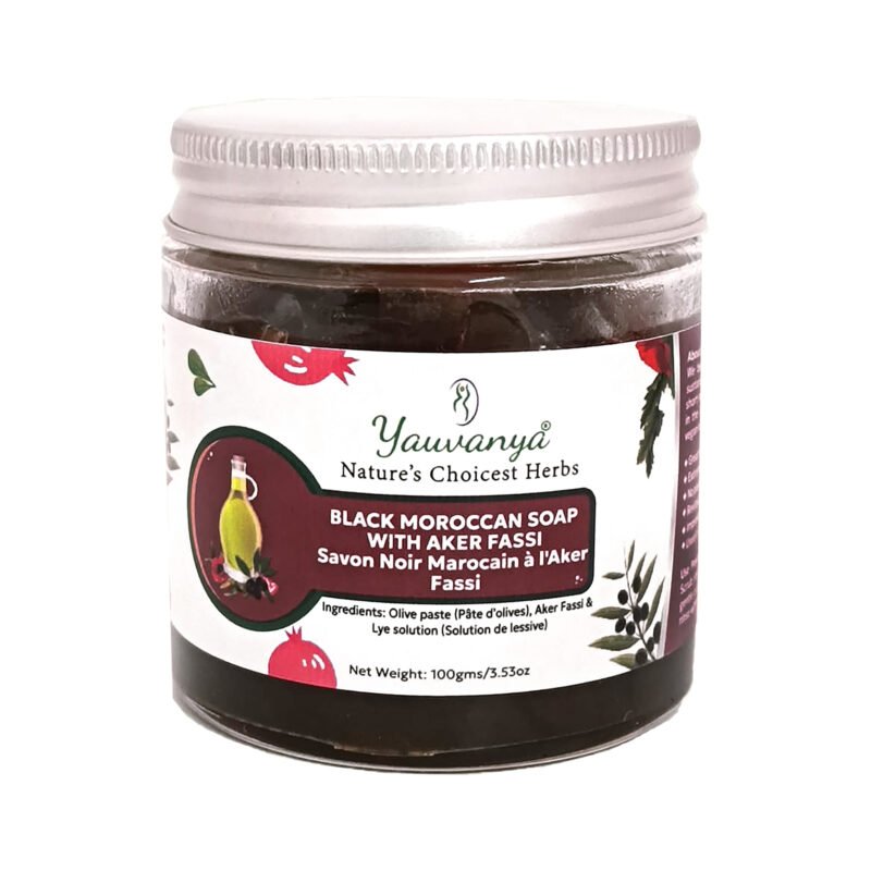 Black Moroccan Beldi Soap With Aker Fassi