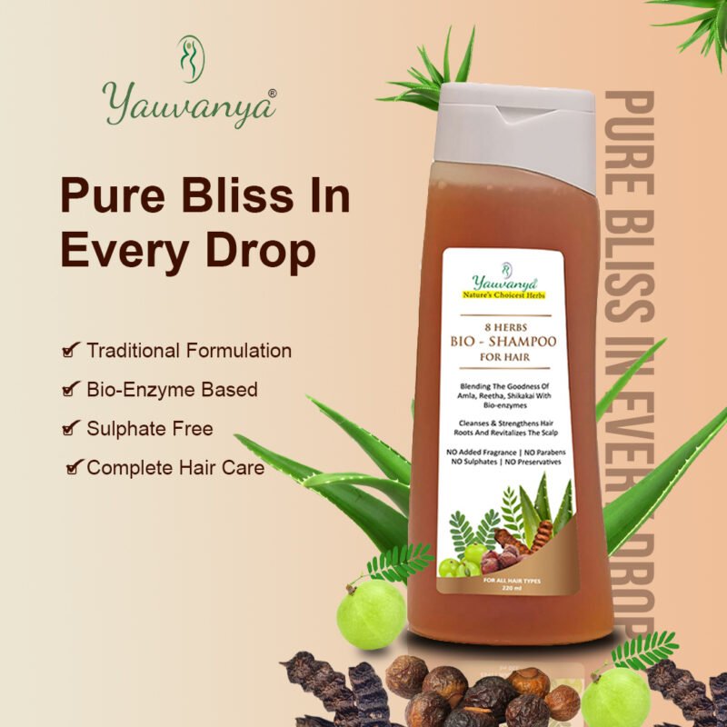 8 Herbs Bio-Shampoo for Hair - Image 2