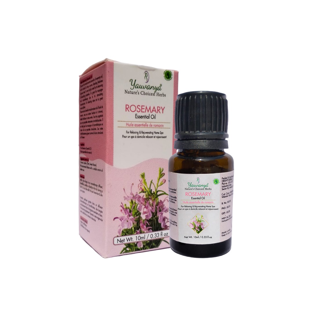 Yauvanya Rosemary Oil 10ml | Herbal Hair Growth Support