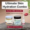 Shea Butter & Aloe Vera Gel Hydration Combo | FREE Rose Water