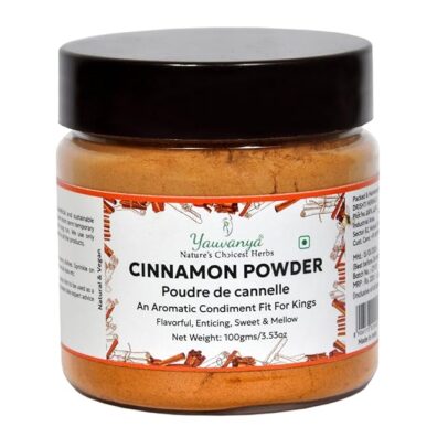 Yauvanya Cinnamon Powder - 100 gms | Vegan | 100% Raw | Gluten Free | For Cooking, Baking, Tea, Latte